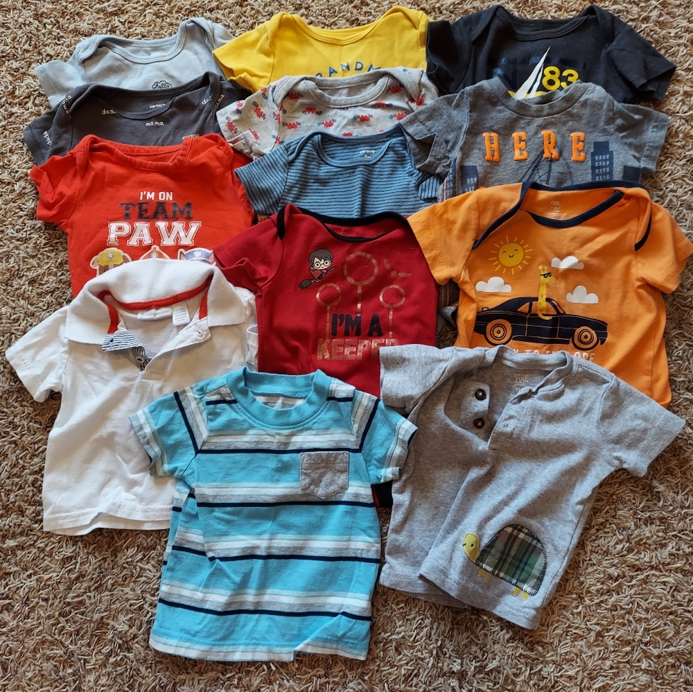 6-9 Month Boys Summer Shirt Lot